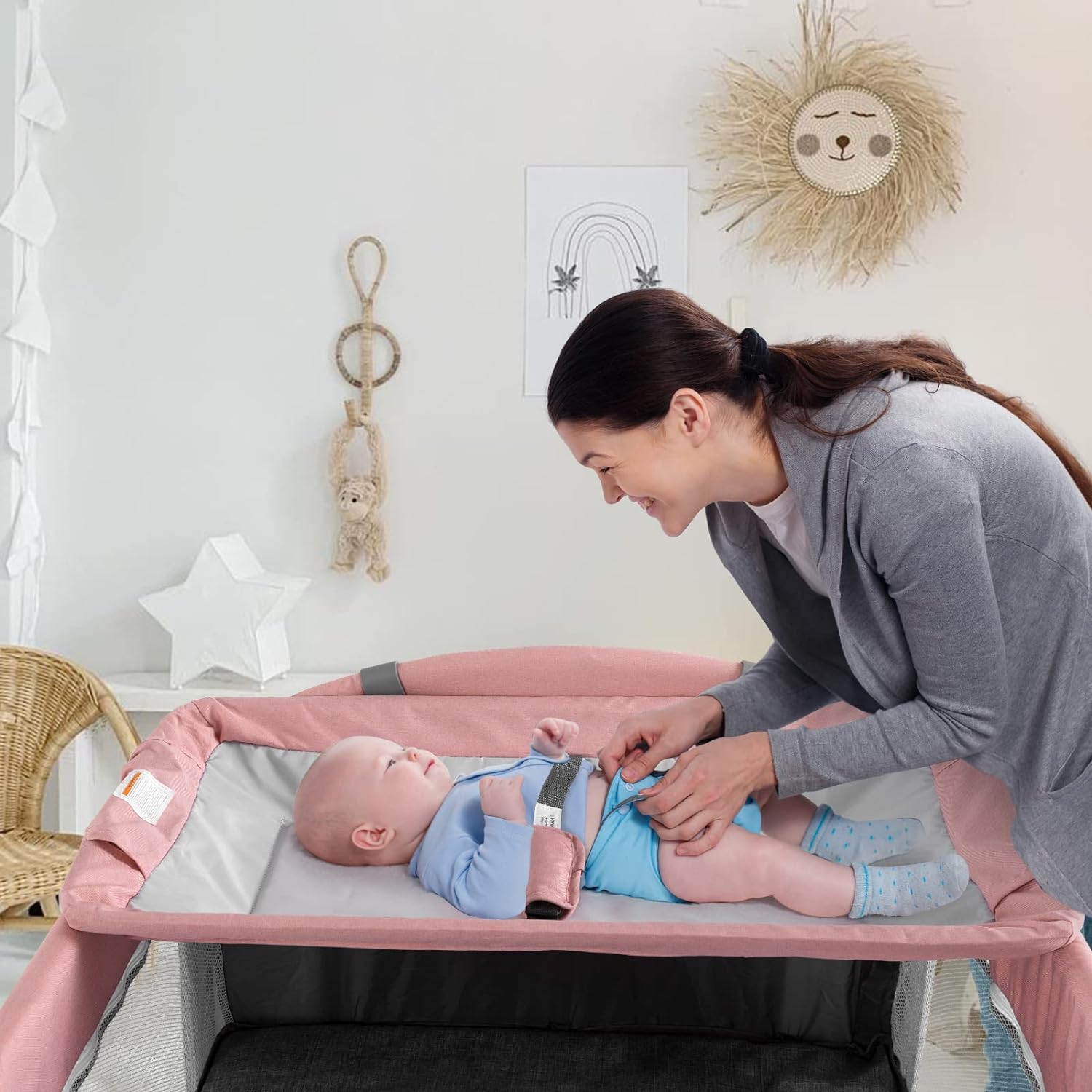 ●専用●The Wannadies&Cribs&Coral 3枚セット 5 in 1 Baby Crib, Bedside Cribs, Pack and Playard with