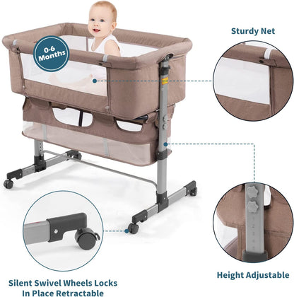Baby Bed Adjustable Portable Bed for Infant/Baby