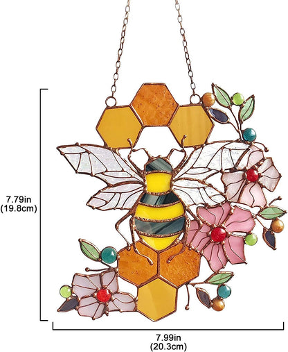 Queen & Bee Protect Honey Suncatcher Decor Pendant