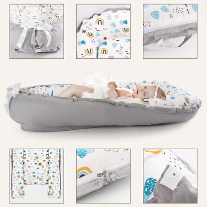 Baby Nest 100% Cotton Rainbow Print Newborn Breathable Sleep Cover