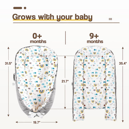 Baby Nest 100% Cotton Rainbow Print Newborn Breathable Sleep Cover