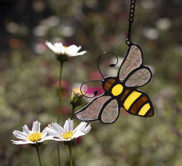 Vitraliu albină fereastră agățat Sun Catchers 