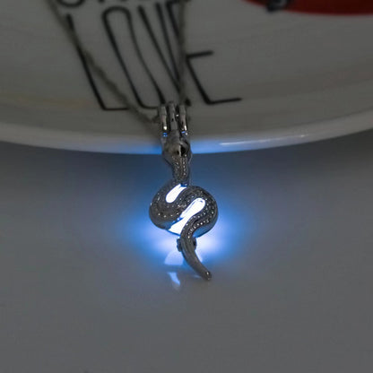 Halloween Moonlight Stone Hollow Luminous Pendant Necklace