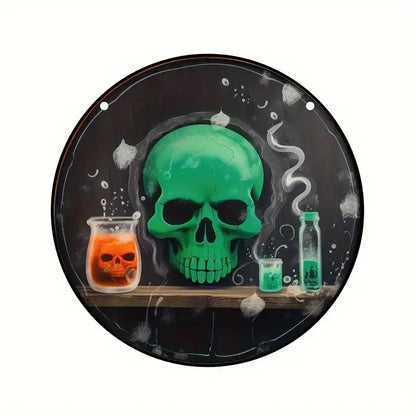 Halloween Skull Decoration Stained Window Hangings