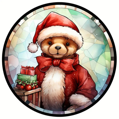 Christmas Bear Decorations Suncatcher