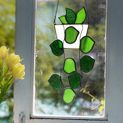 Plants Stained Glass Window Hangings