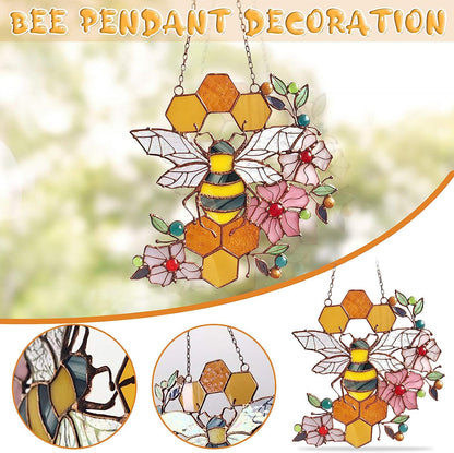 Queen & Bee Protect Honey Suncatcher Decor Pendant