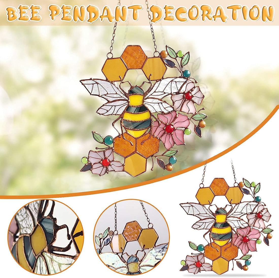 Pandantiv decorativ Queen &amp; Bee Protect Honey Suncatcher 