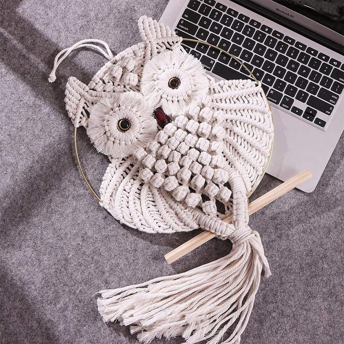 Owl Hand Woven Tapestry