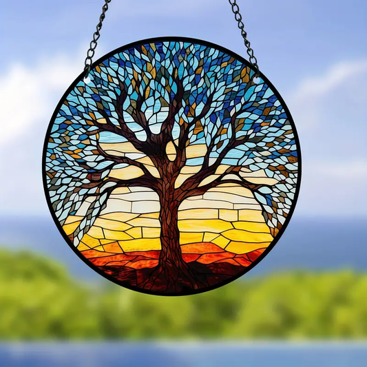 Tree of Life Stained Suncatcher