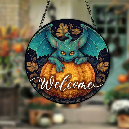 Halloween Welcome Bat Window Hangings