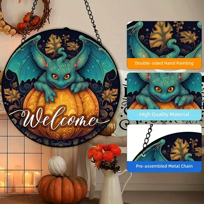 Halloween Welcome Bat Window Hangings