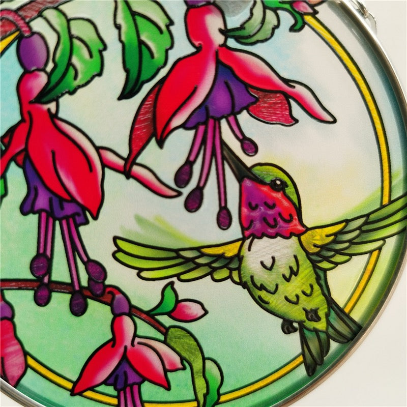 SunCatcher cu vitralii colibri