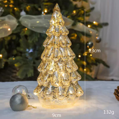 Christmas Glass Decorative Lights Mini Christmas Tree