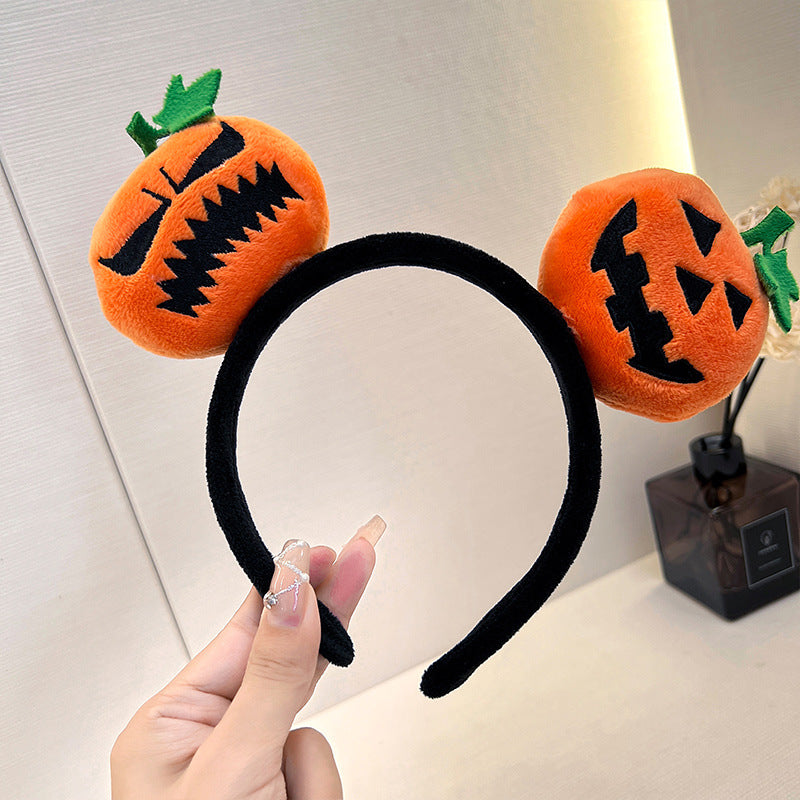 Banda de păr cu dovleac amuzant de Halloween 