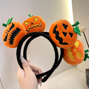 Banda de păr cu dovleac amuzant de Halloween 