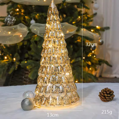 Christmas Glass Decorative Lights Mini Christmas Tree