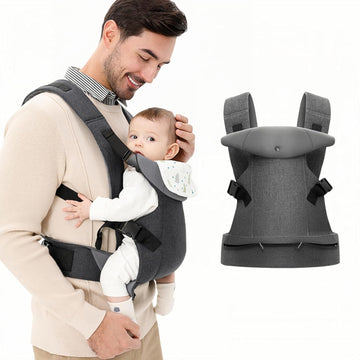 Marsupiu pentru copii, Marsupiu pentru copii pentru toate pozitiile fata si spate, Marsupiu ergonomic 4 in 1 pentru rucsac pentru bebelusi 