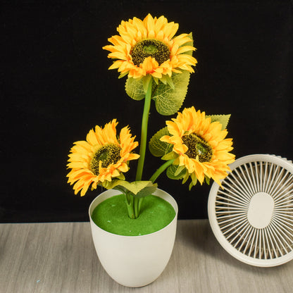 Semi-finished solar sunflower lantern