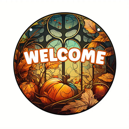 Fall Pumpkin Window Hanging Halloween Decorations