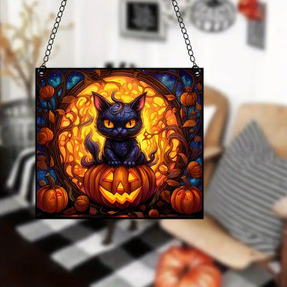 Cat Suncatcher For Window Halloween Decor