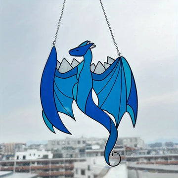 Decorație cu pandantiv cu vizor acrilic Blue Dragon 
