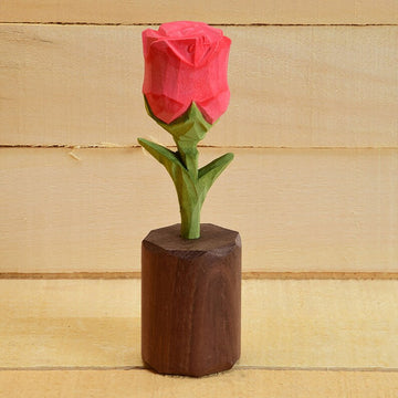 Ornament de trandafir sculptat manual din lemn Decor pentru casa Cadou personalizat 