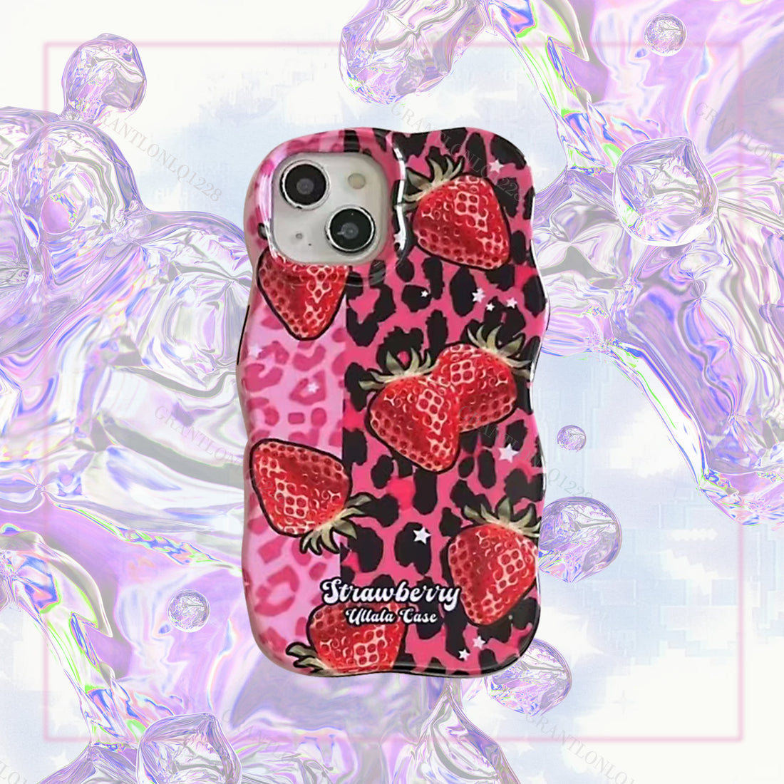 Personalized Strawberry Iphone case for 15 14 13 12 11 pro max