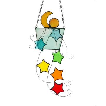 Suncatcher cu fereastră luna și stele