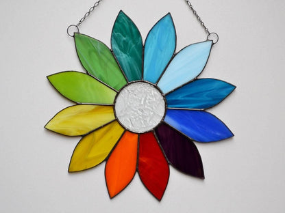 Rainbow Stained Glass Suncatcher