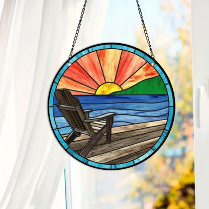 Sunset Stained Window Hangings