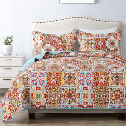 Advanced Quilt Bohemian Cotton Bedspread Quilt Sets