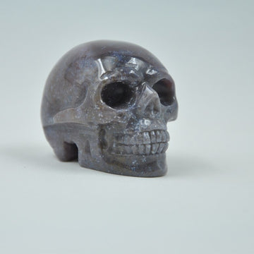 Craniu din cristal de agat sculptat manual pentru decorarea casei