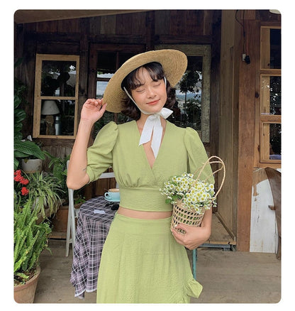 Summer Female Strap Retro Wide Brim Vacation Straw Hat
