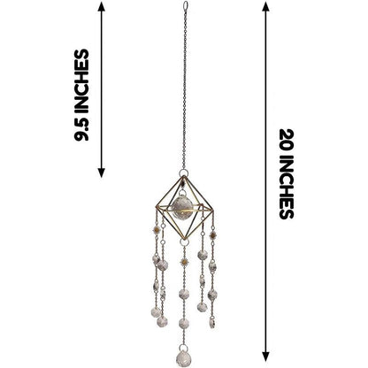 Crystal Suncatcher Hanging Wind Chime Style Garden Rainbowmaker