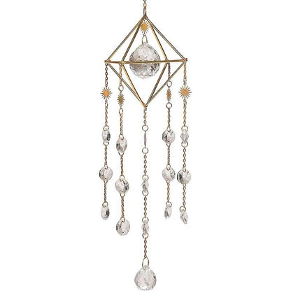 Crystal Suncatcher Hanging Wind Chime Style Garden Rainbowmaker