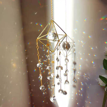 Crystal Suncatcher Hanging Wind Chime Style Garden Rainbowmaker