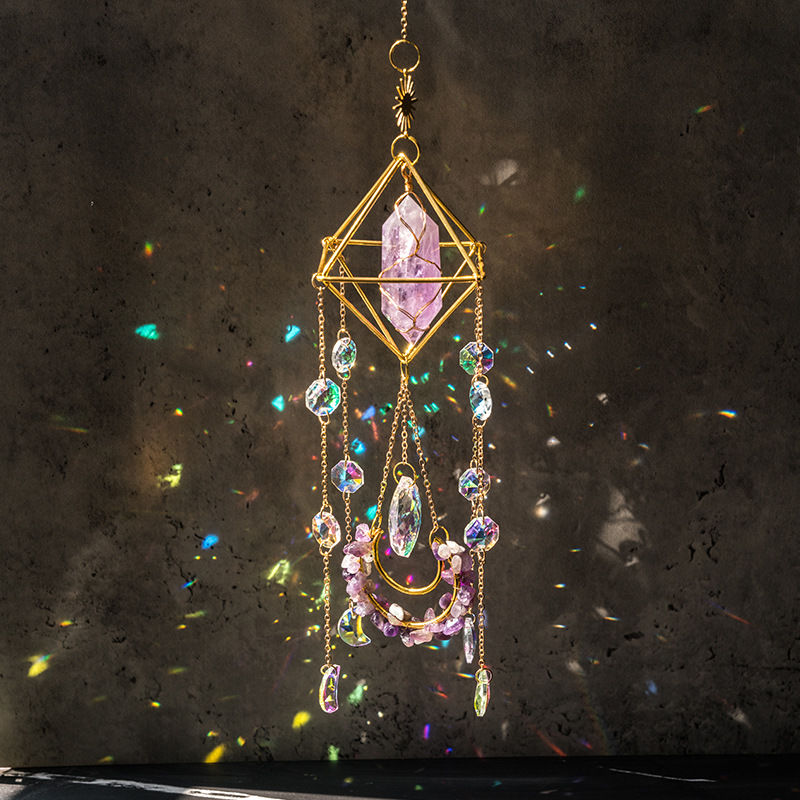 Light and Shadow Crystal Wind Chime Dream Suncatcher Ornament