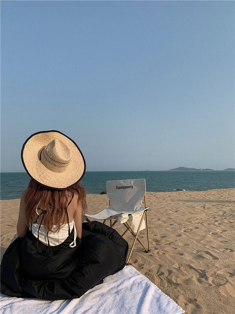 Raffia Braided Straw Hat Women Summer Sunshade Beach Vacation Hat