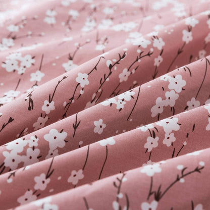 Cotton Duvet Cover Queen Size Floral Comforter Cover, Soft and Breathable Wildflower Bedding Set with Zipper Closure & Corner Ties