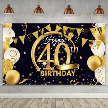 Decoratiune pentru petrecerea a 40-a aniversare - 72,8 x 43,3 inchi