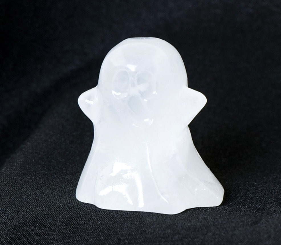 Crystal Ghost Statues Hand Carved Stone Statue Personality Decoration