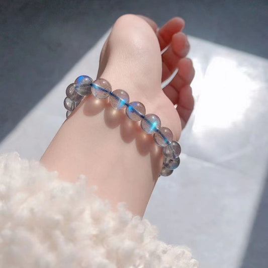 Natural Blue Moonlight Crystal Bracelet