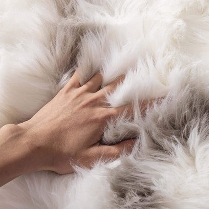Shaggy Soft Faux Sheepskin Fur Area Rugs Floor Mat