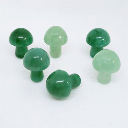 Natural Crystal Agate Mini Mushroom Craft Decoration