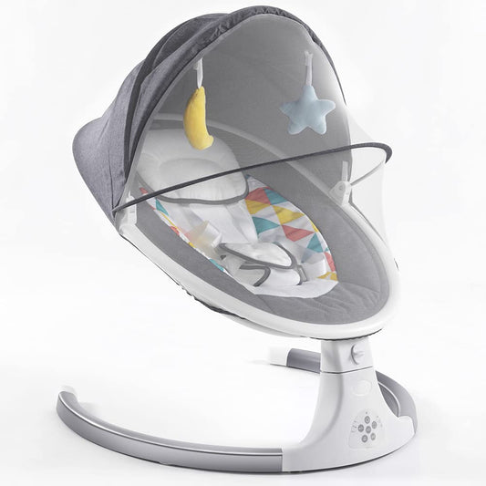 Baby Swing for Infants,Baby Rocker Portable Newborn Swing with Music/Remote Control/Timing Function