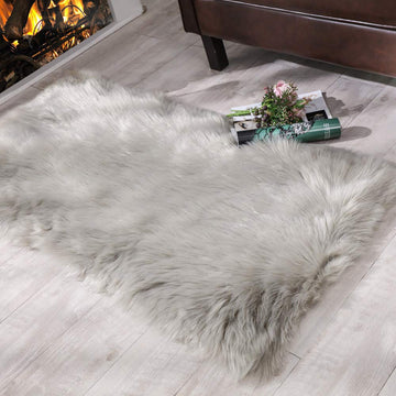Covor de lux lângă dormitor living 2ft x 4ft, gri