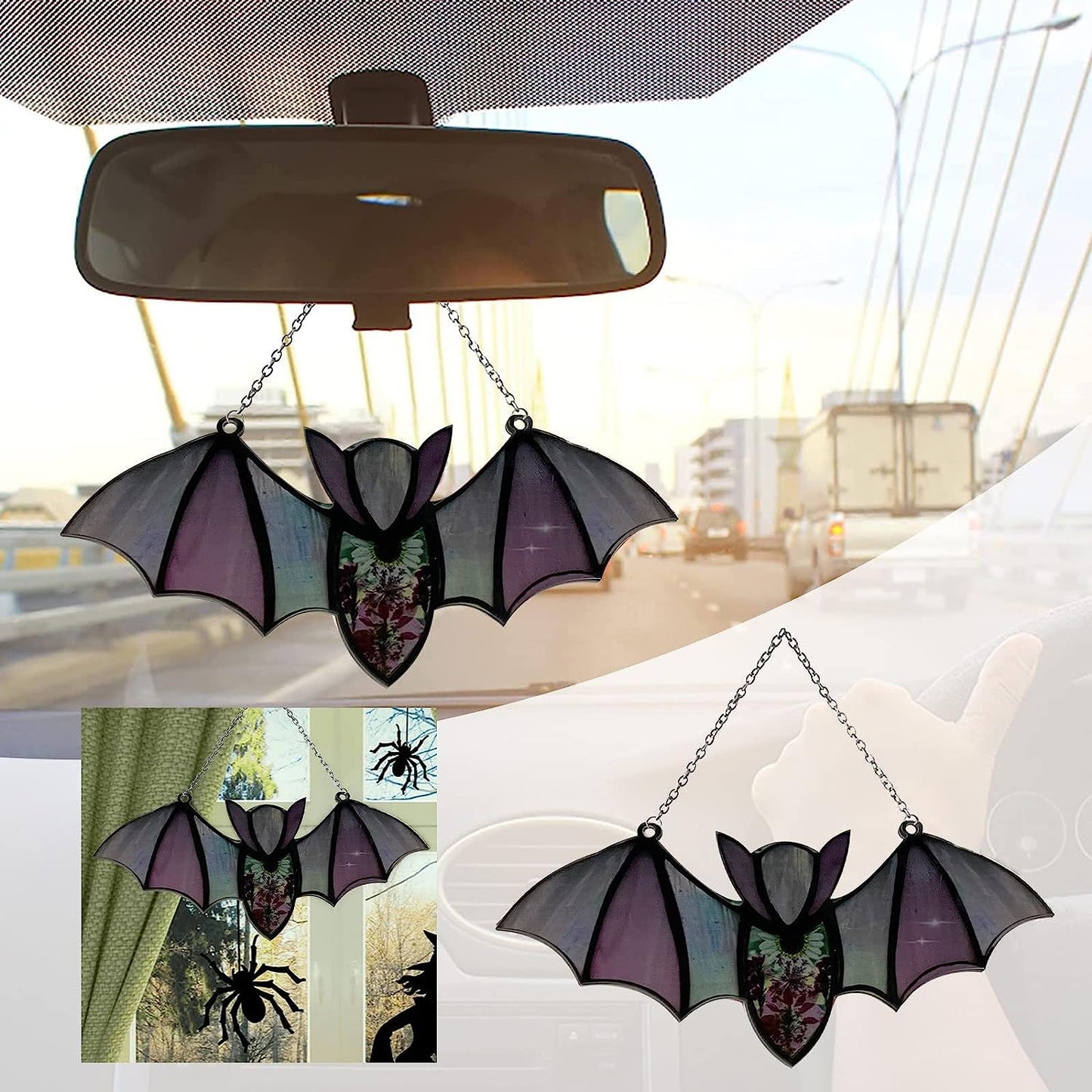 Bat Suncatcher Halloween Decoration