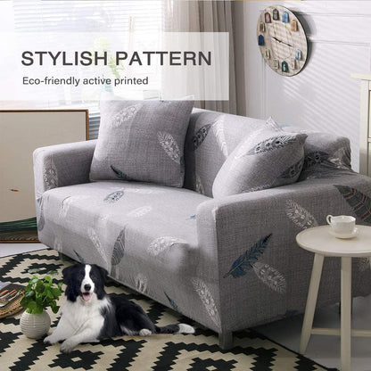 Printed Couch Covers Sofa Slipcovers with 2 Pillowcase