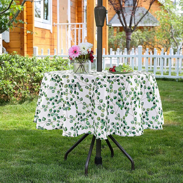 Față de masă rotundă de grădină 60 inch, față de masă pentru exterior 